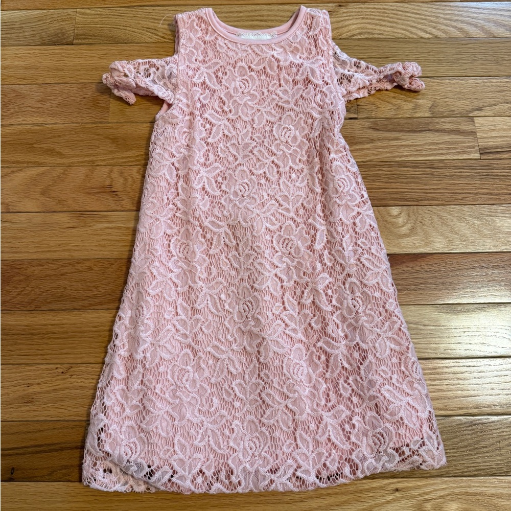 Pink Lace girls size 5 spring Dress